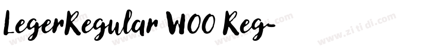 LegerRegular W00 Reg字体转换
